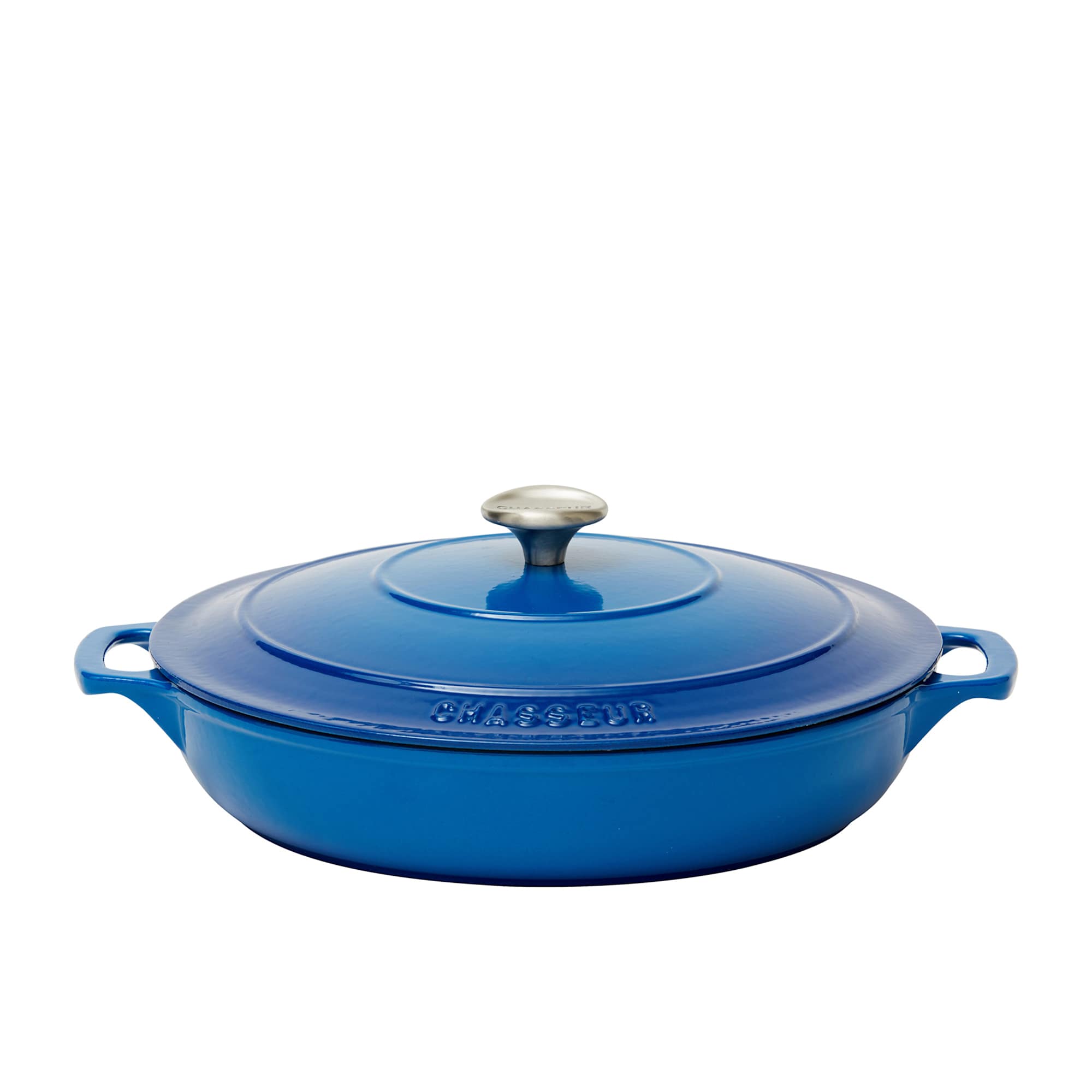 Chasseur Round Casserole 30cm - 2.5L Matte Black | Kitchen Warehouse